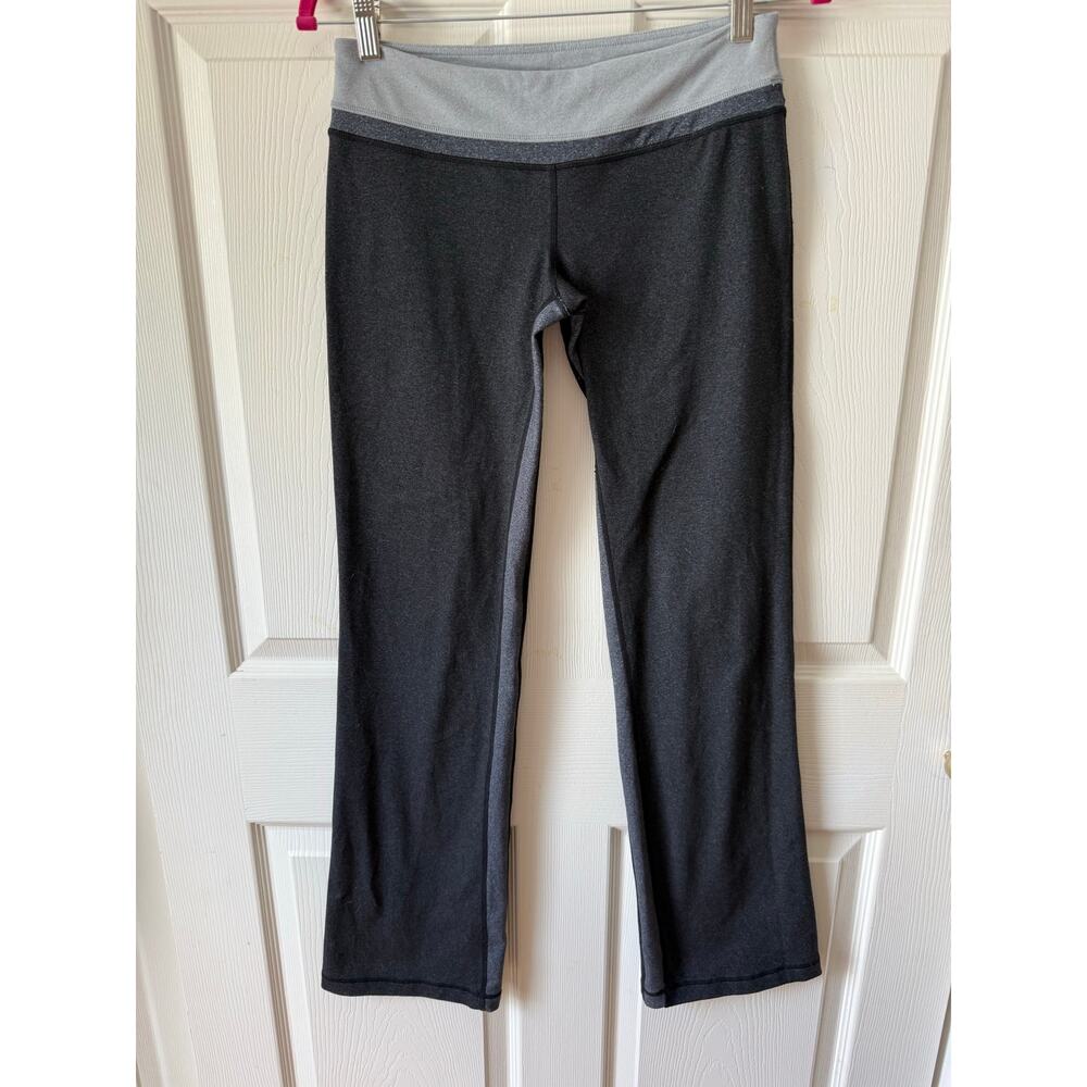 Lululemon Gray Flare Yoga Pants Low Rise Size 6